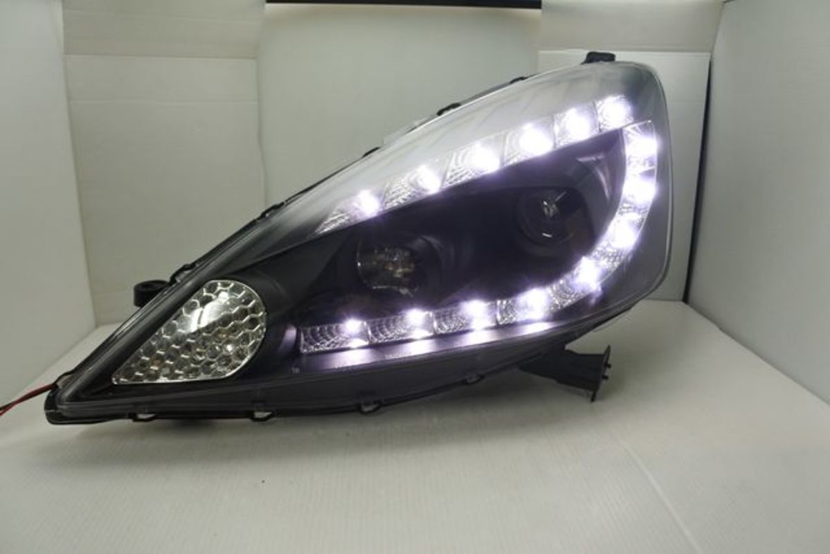 2008-2011/06 FIT LED C型 黑框魚眼 大燈